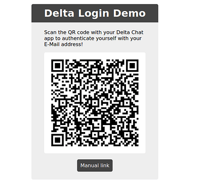 A website showing a QR code to login to the forum.