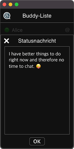 Eigene Statusnachricht