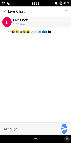 Screenshot from Deltatouch 2.9.0 mixed emojis