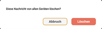 Nachricht löschen