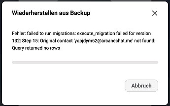 Backup Error